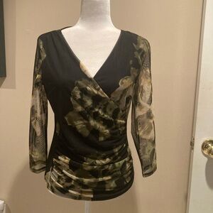 DKNY Photo Floral Top